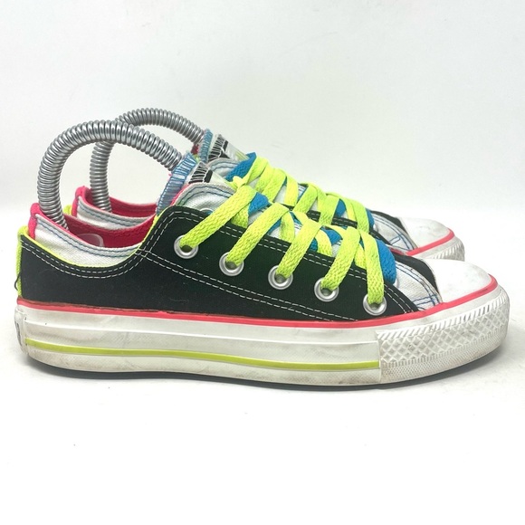 Converse Chuck Taylor All Star Double Layer Black White Pink Womens‎ 5 - Picture 1 of 8
